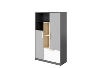 Dekona Highboard - Mörkgrå/Ljusgrå/Vit/Beige - Förvaring - Skåp - Förvaringsskåp