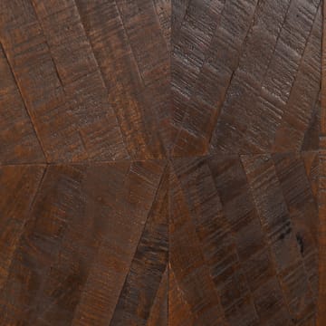 Don Högskåp 110x160 cm - mörkbrun med svarta detaljer - Förvaring - Skåp - Förvaringsskåp