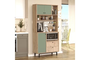 Donae Highboard - Ek/Grön - Förvaring - Skåp - Förvaringsskåp