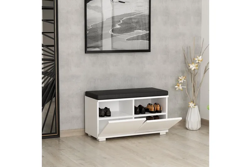 Drago Skoskåp 80 cm - Vit - Förvaring - Skåp - Förvaringsskåp