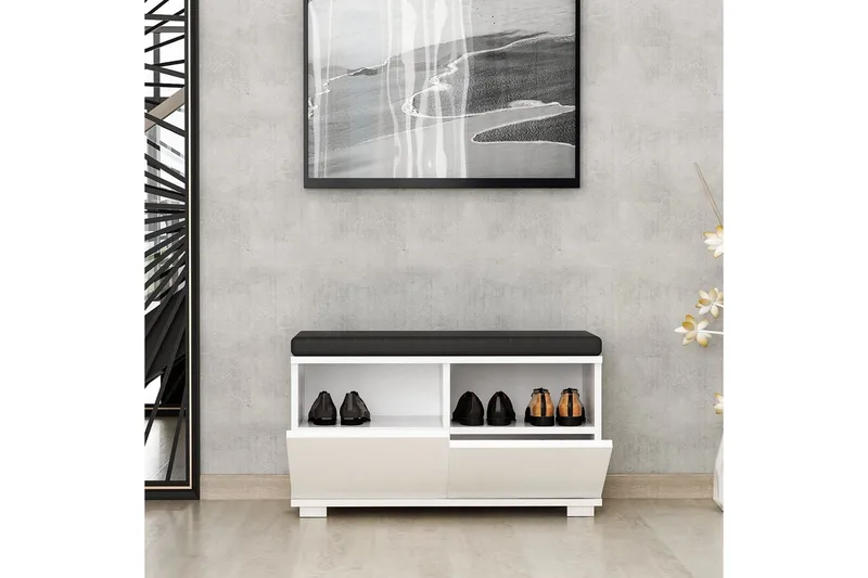 Drago Skoskåp 80 cm - Vit - Förvaring - Skåp - Förvaringsskåp