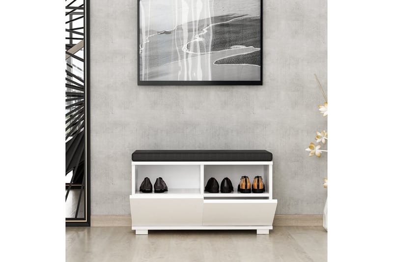 Drago Skoskåp 80 cm - Vit - Förvaring - Skåp - Förvaringsskåp