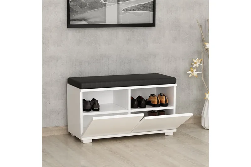 Drago Skoskåp 80 cm - Vit - Förvaring - Skåp - Förvaringsskåp