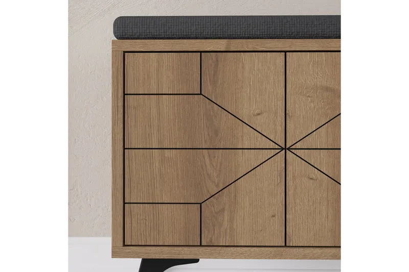 Dune Skoskåp 107 cm - Brun - Förvaring - Skåp - Förvaringsskåp