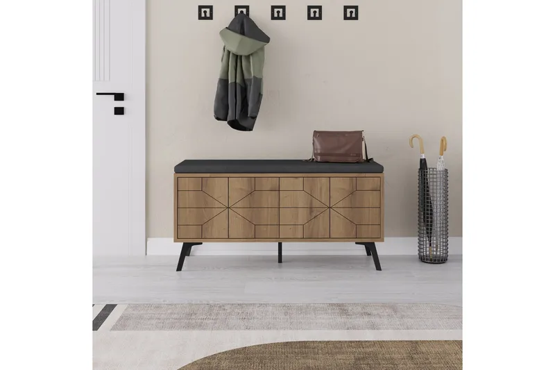 Dune Skoskåp 107 cm - Brun - Förvaring - Skåp - Förvaringsskåp