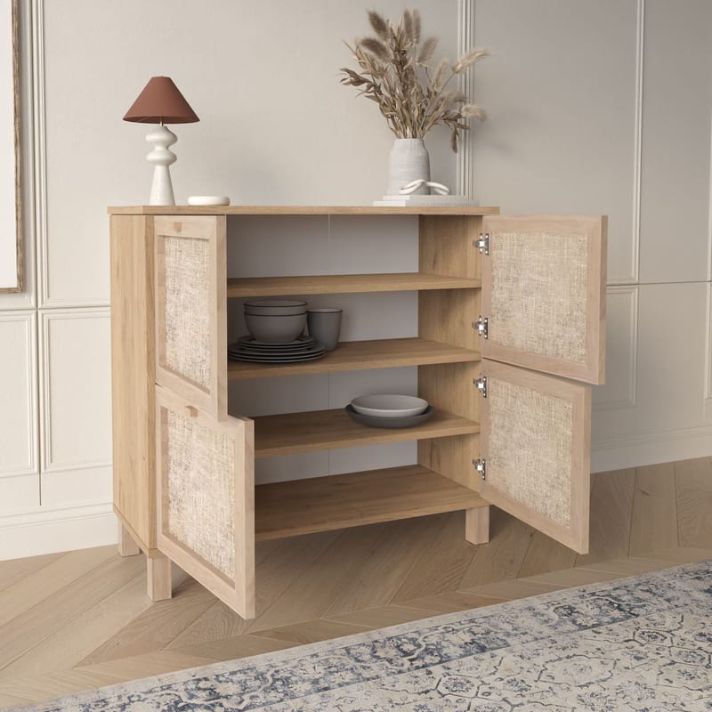 Dune Skoskåp 90x85,2x35 cm - Ek - Förvaring - Skåp - Förvaringsskåp