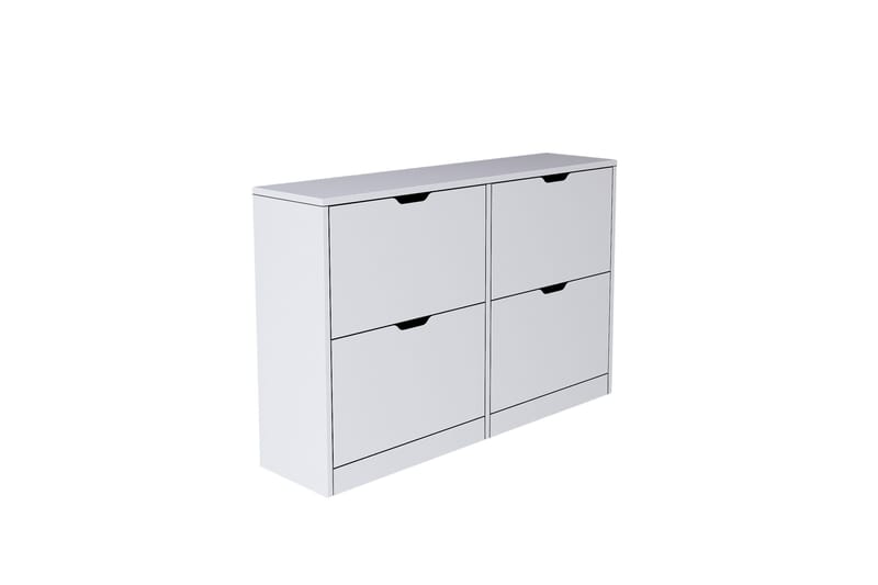 Durusu Skoskåp 120,5 cm - Mattvit - Förvaring - Skåp - Förvaringsskåp