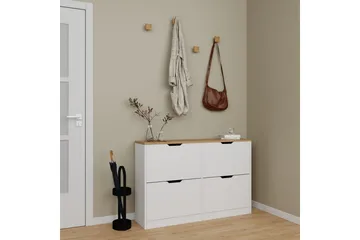 Durusu Skoskåp 120 cm - Matt Vit - Förvaring - Skåp - Förvaringsskåp