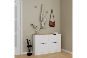 Durusu Skoskåp 120 cm - Matt Vit - Förvaring - Skåp - Förvaringsskåp