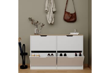 Durusu Skoskåp 120 cm - Matt Vit - Förvaring - Skåp - Förvaringsskåp