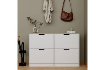 Durusu Skoskåp 120 cm - Matt Vit - Förvaring - Skåp - Förvaringsskåp