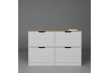 Durusu Skoskåp 120 cm - Matt Vit - Förvaring - Skåp - Förvaringsskåp