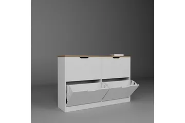 Durusu Skoskåp 120 cm - Matt Vit - Förvaring - Skåp - Förvaringsskåp