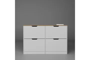 Durusu Skoskåp 120 cm - Matt Vit - Förvaring - Skåp - Förvaringsskåp