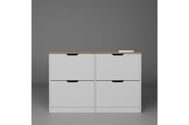 Durusu Skoskåp 120 cm - Matt Vit - Förvaring - Skåp - Förvaringsskåp