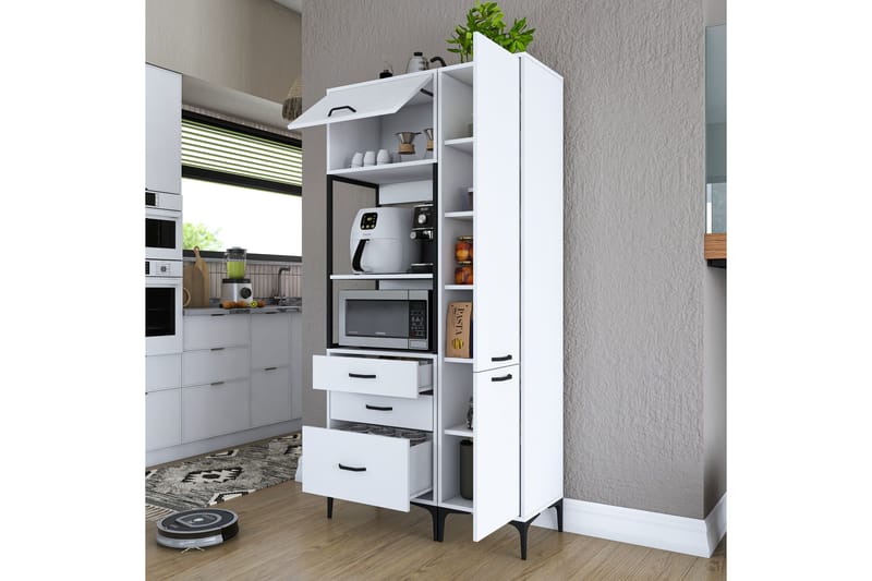 Eligius Högskåp - Vit - Förvaring - Skåp - Förvaringsskåp