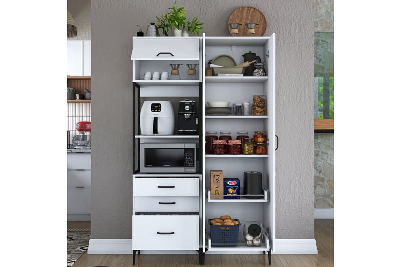 Eligius Högskåp - Vit - Förvaring - Skåp - Förvaringsskåp