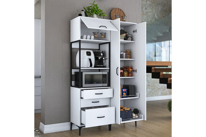 Eligius Högskåp - Vit - Förvaring - Skåp - Förvaringsskåp