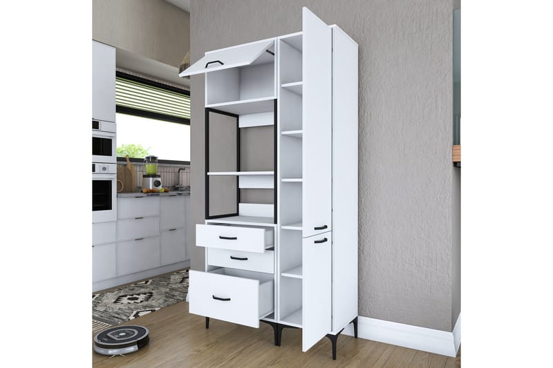 Eligius Högskåp - Vit - Förvaring - Skåp - Förvaringsskåp