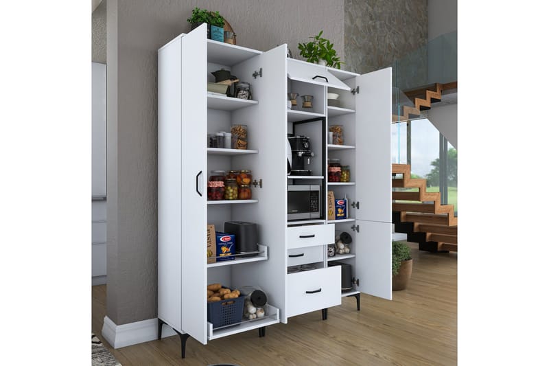 Eligius Högskåp - Vit - Förvaring - Skåp - Förvaringsskåp