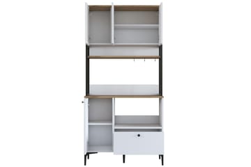 Eligius Högskåp - Vit/Valnöt - Förvaring - Skåp - Förvaringsskåp