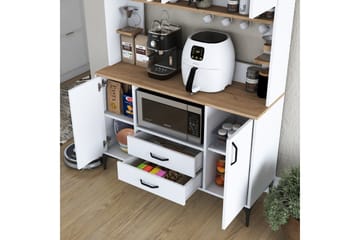 Eligius Högskåp - Vit/Valnöt - Förvaring - Skåp - Förvaringsskåp