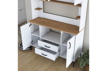 Eligius Högskåp - Vit/Valnöt - Förvaring - Skåp - Förvaringsskåp