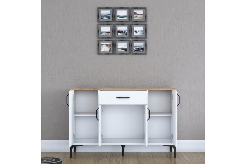 Eligius Underskåp - Vit/Valnöt - Förvaring - Skåp - Förvaringsskåp