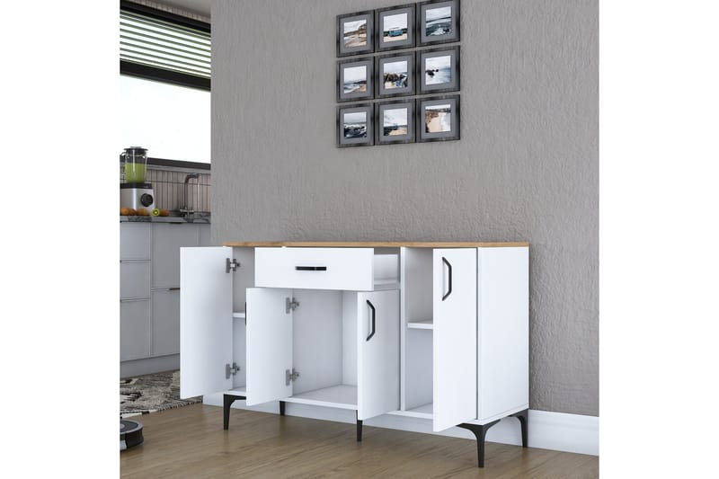 Eligius Underskåp - Vit/Valnöt - Förvaring - Skåp - Förvaringsskåp