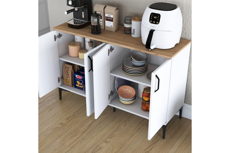 Eligius Underskåp - Vit/Valnöt - Förvaring - Skåp - Förvaringsskåp