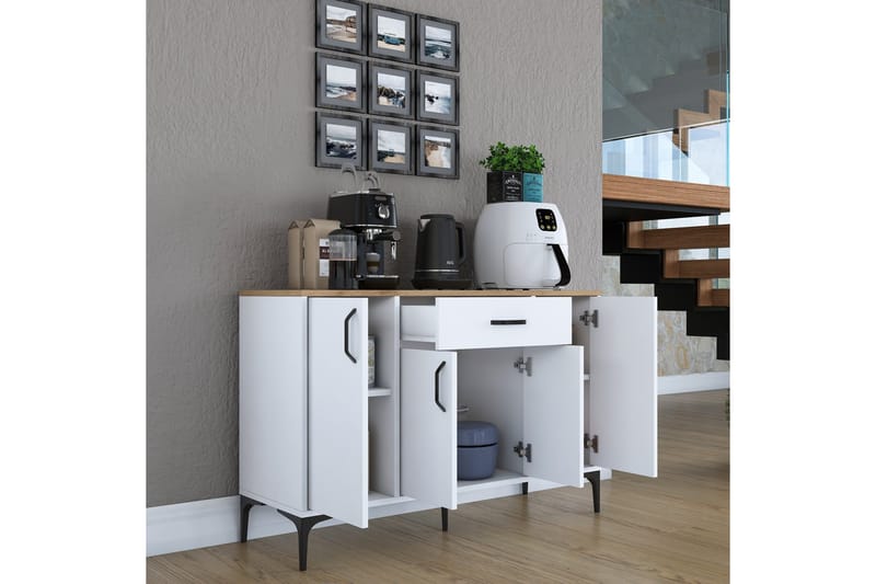 Eligius Underskåp - Vit/Valnöt - Förvaring - Skåp - Förvaringsskåp