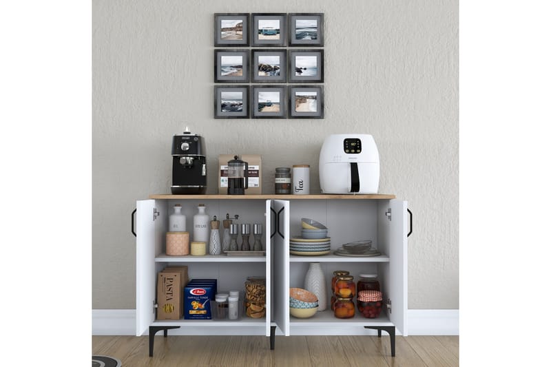 Eligius Underskåp - Vit/Valnöt - Förvaring - Skåp - Förvaringsskåp