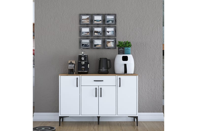 Eligius Underskåp - Vit/Valnöt - Förvaring - Skåp - Förvaringsskåp