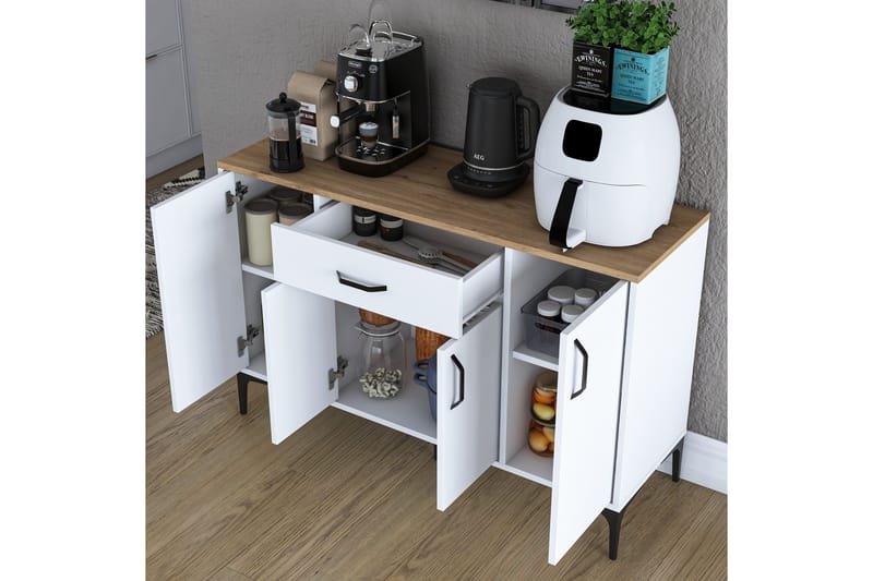 Eligius Underskåp - Vit/Valnöt - Förvaring - Skåp - Förvaringsskåp