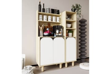 Estra Highboard - Beige/Vit - Förvaring - Skåp - Förvaringsskåp