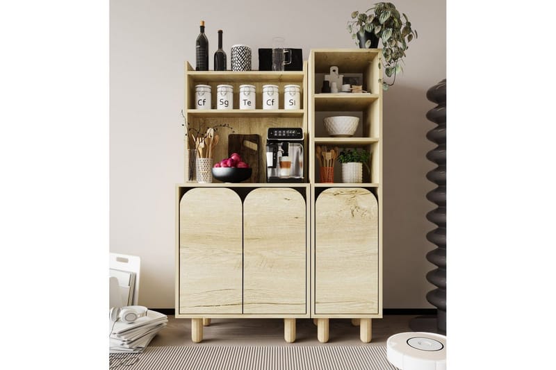 Estra Highboard - Brun - Förvaring - Skåp - Förvaringsskåp