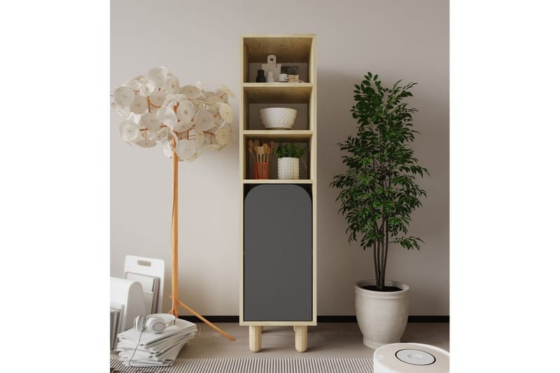 Estra Highboard - Brun/Antracit - Förvaring - Skåp - Förvaringsskåp