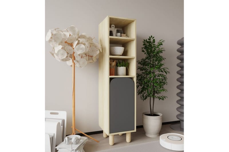 Estra Highboard - Brun/Antracit - Förvaring - Skåp - Förvaringsskåp