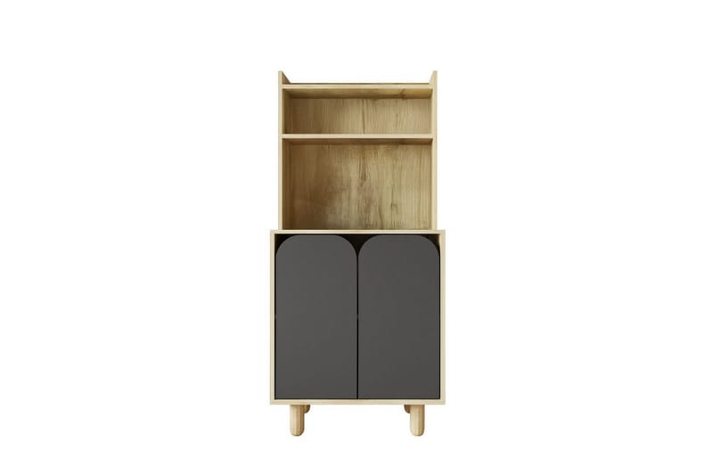Estra Highboard, Brun/Antracit