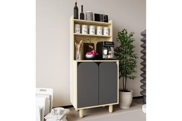 Estra Highboard - Brun/Antracit - Förvaring - Skåp - Förvaringsskåp