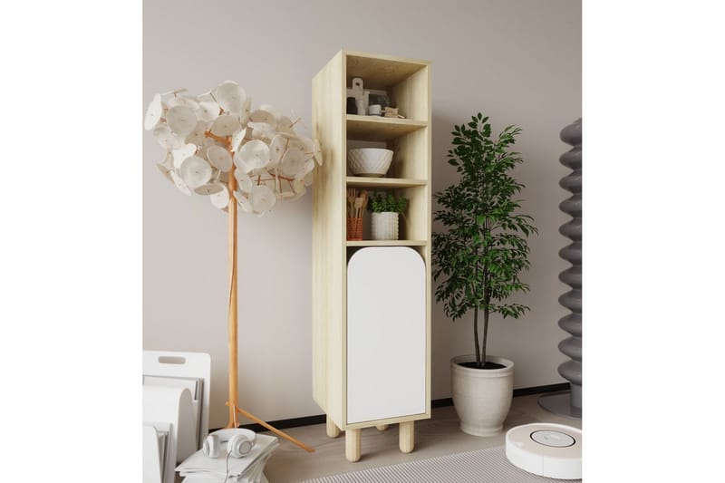 Estra Highboard - Brun/Vit - Förvaring - Skåp - Förvaringsskåp