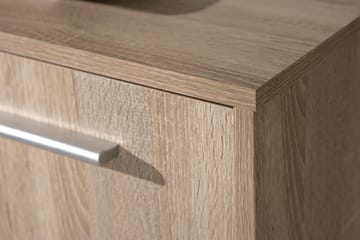 Aragon Skåp 77 cm Hög - Vit/Ljus Ek - Förvaring - Skåp - Förvaringsskåp