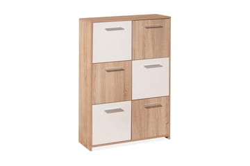 Aragon Skåp 77 cm Hög - Vit/Ljus Ek - Förvaring - Skåp - Förvaringsskåp