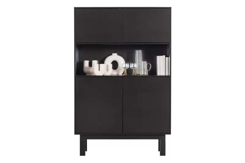 Arteksio Highboard 40x100 cm - Svart - Förvaring - Skåp - Förvaringsskåp