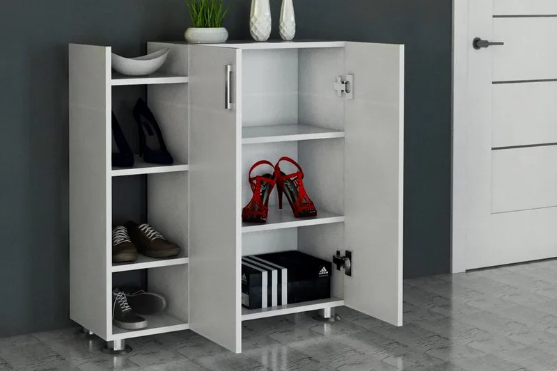Asousa Skoskåp - Vit - Förvaring - Skåp - Förvaringsskåp