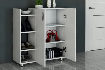 Asousa Skoskåp - Vit - Förvaring - Skåp - Förvaringsskåp