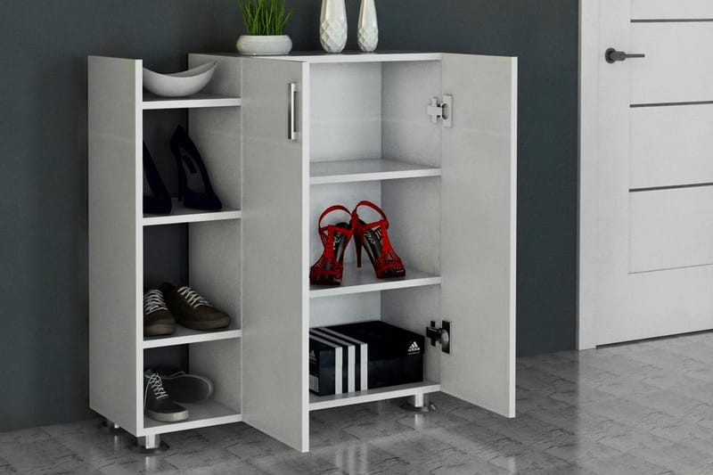 Asousa Skoskåp - Vit - Förvaring - Skåp - Förvaringsskåp