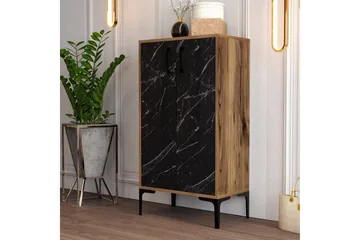 Babice Skoskåp 35x60 cm - Svart/Valnöt - Förvaring - Skåp - Förvaringsskåp