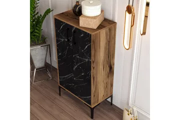 Babice Skoskåp 35x60 cm - Svart/Valnöt - Förvaring - Skåp - Förvaringsskåp