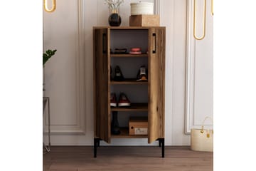 Babice Skoskåp 35x60 cm - Valnöt - Förvaring - Skåp - Förvaringsskåp